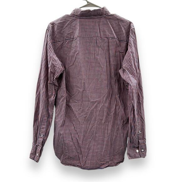 Bonobos Slim Fit Pink & Blue Check Long Sleeve Button Down Shirt Sz M - Picture 4 of 8